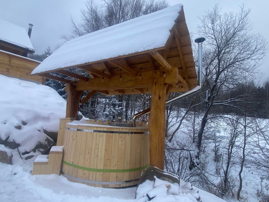 Domek w górach do wynajęcia na wyłączność balia sauna basen Zawoja