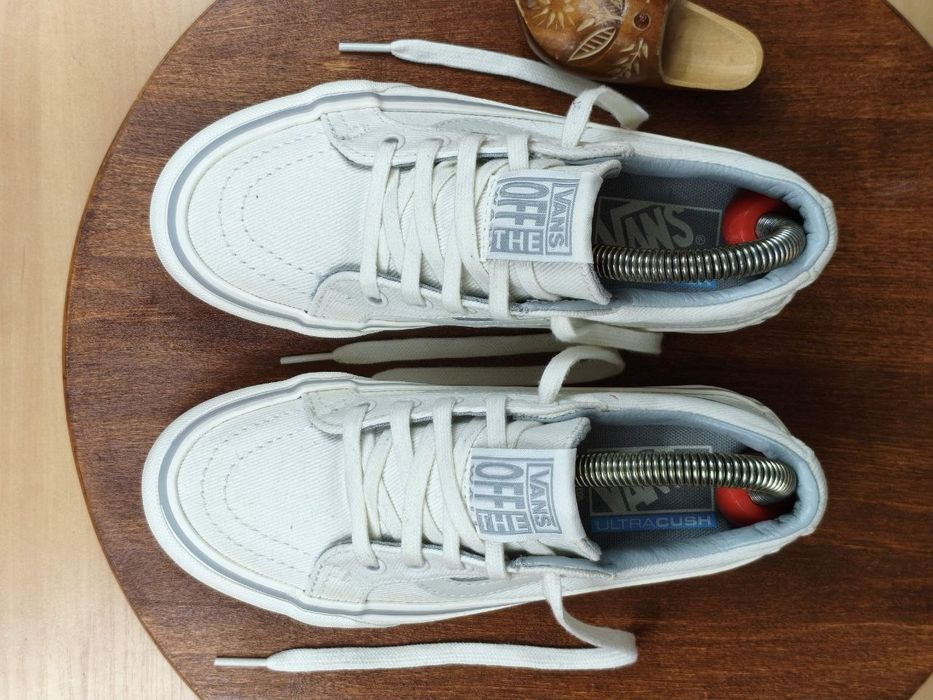 Buty Trampki r. 36 Vans UltraCush z haftowaną palmą na pięcie damskie canvas