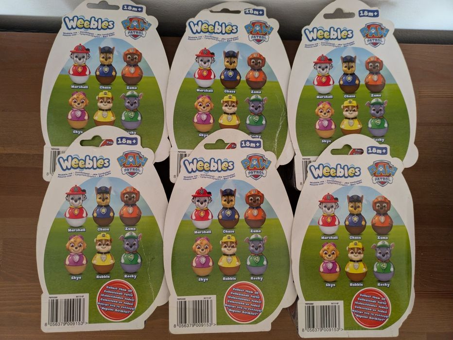 NOVOS e Selados - Weebles Patrulha Pata Serie 1