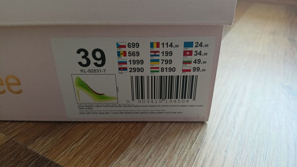 Piękne szpilki rozmiar 39 jak nowe!