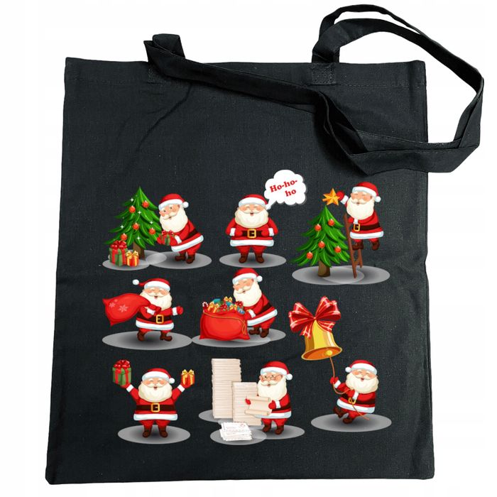 torba na zakupy nadruk mikołaj święta prezenty