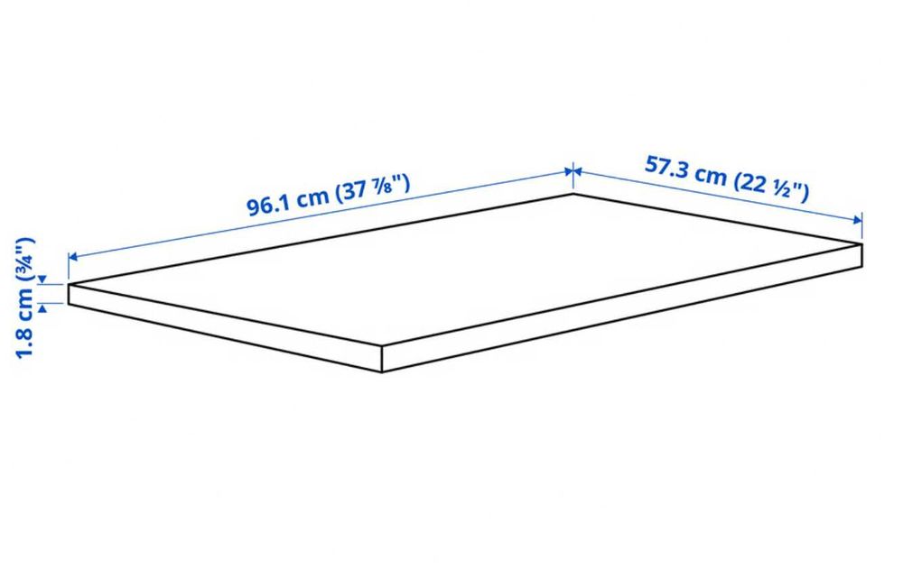 Półka biała Ikea Komplement 58 cm/ 100 cm