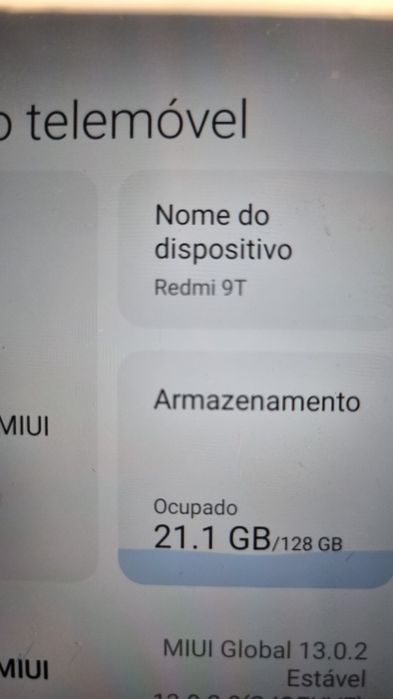 Xiaomi Redmi 9T 4+2gb ram .128gb memória interna .