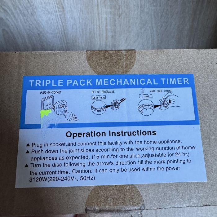 Programator czasowy 3 sztuki