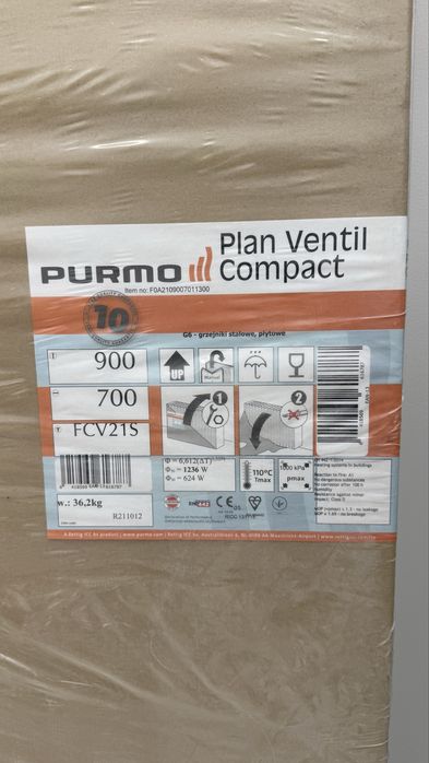 NOWY | Grzejnik stalowy płytowy G6 | Purmo Plan Venti Compact FCV21S