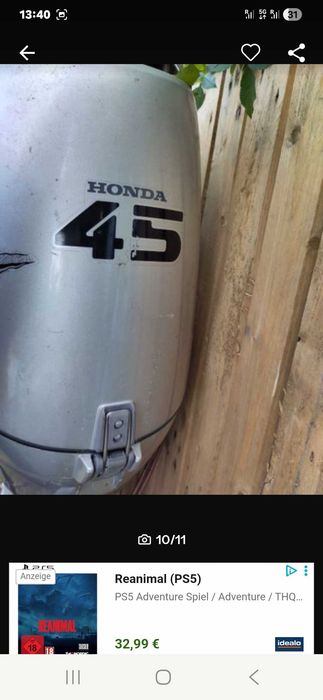 Silnik zaburtowy Honda 45 km four stroke