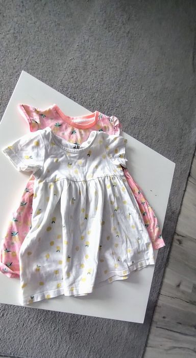 Sukienki na lato dla dziewczynki r 86 H&m i Pepco
