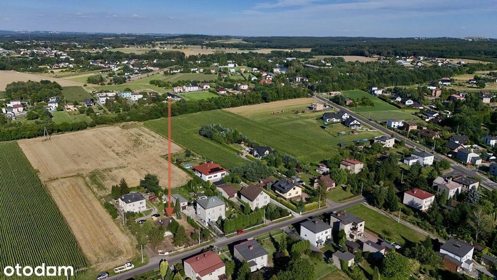Uzbrojona działka budowlana w Ornontowicach. Dojazd drogą asfaltową.