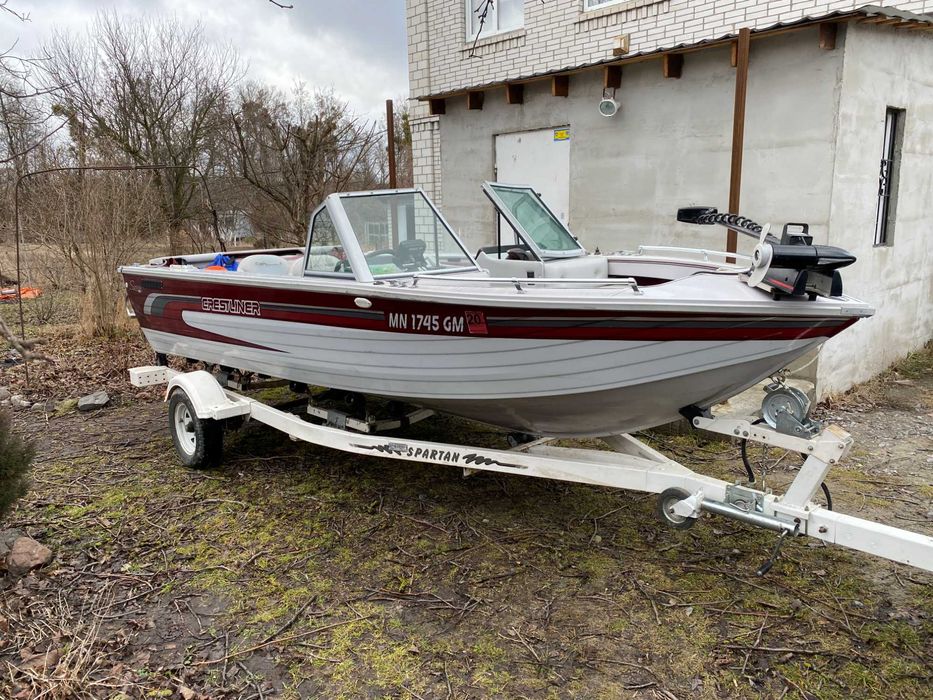 Катер алюмінієвий Crestliner Sportfich 175, лодка, човен