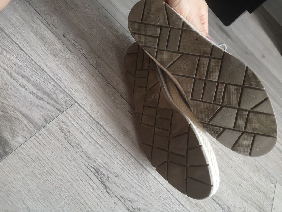 Półbuty espadryle Marco tozzi 37 błękitne ccc