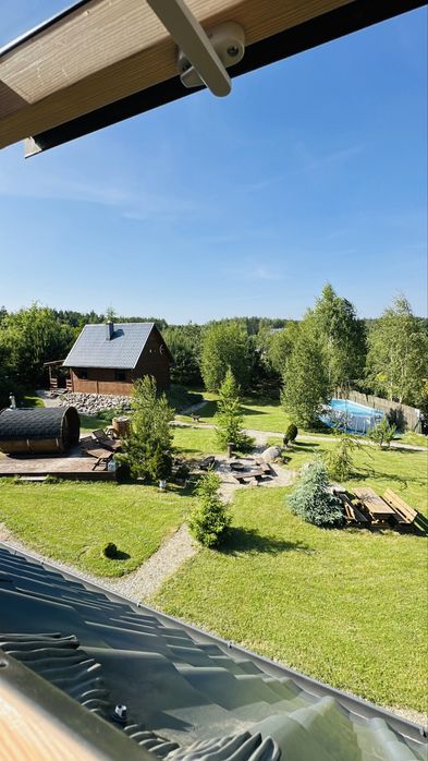 Całoroczny domek balia, sauna, kominek, klimatyzacja, na Kaszubach