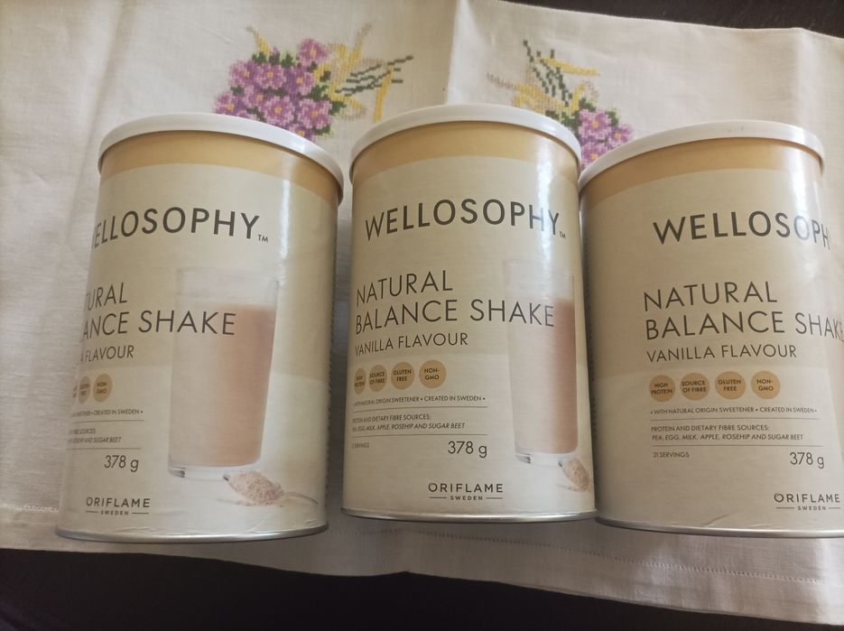 Koktajle waniliowe Wellosophy Wellness Oriflame 3 sztuki