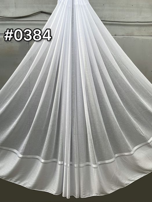 Тренд! Гардины лен с полосками Тюль льон бамбук турецька, сітка, штори