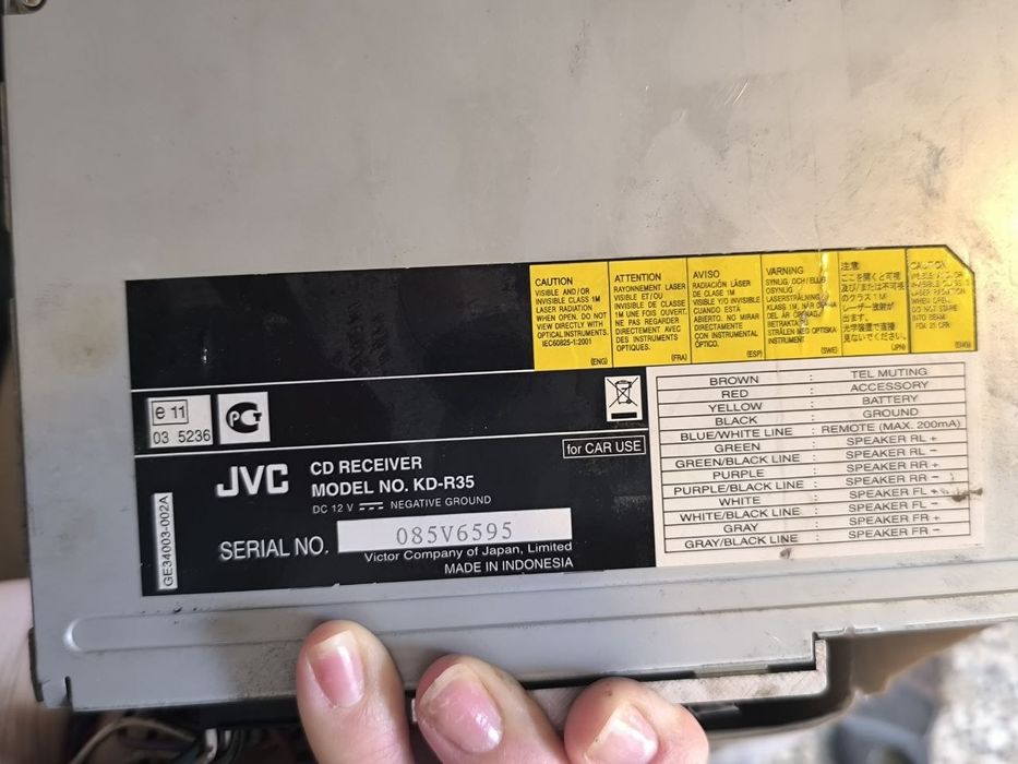 Магнтола jvc kd r 35