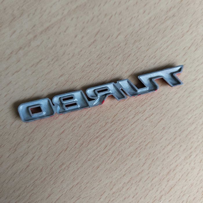 Adesivo Autocolante Carro TURBO em liga de metal