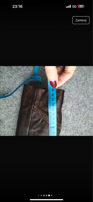 Unikatowa czekoladowa kurtka skorzana marynarka z efektem postarzania