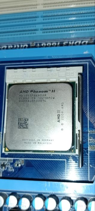 Продам комплект gigabyte ga-ma 770t+  отправленphenom II 1055t + 16gb
