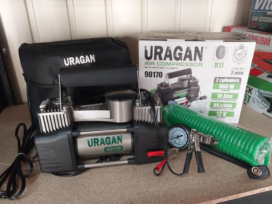 Автомобільний компресор ураган 90110, 90130, 90135, 90170