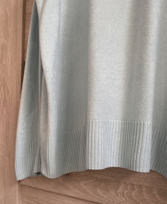 Niebieski blekitny  sweter damski XXL plus size oversize 44