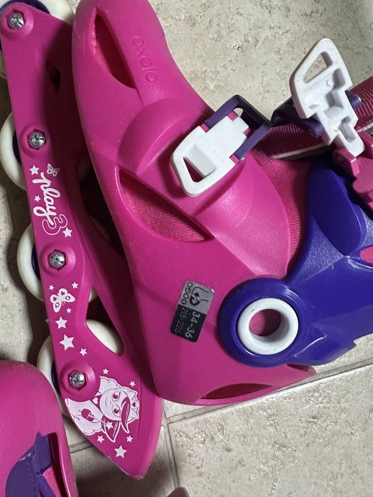 Patins em linha menina Oxelo Play 3 - tamanho 34-36