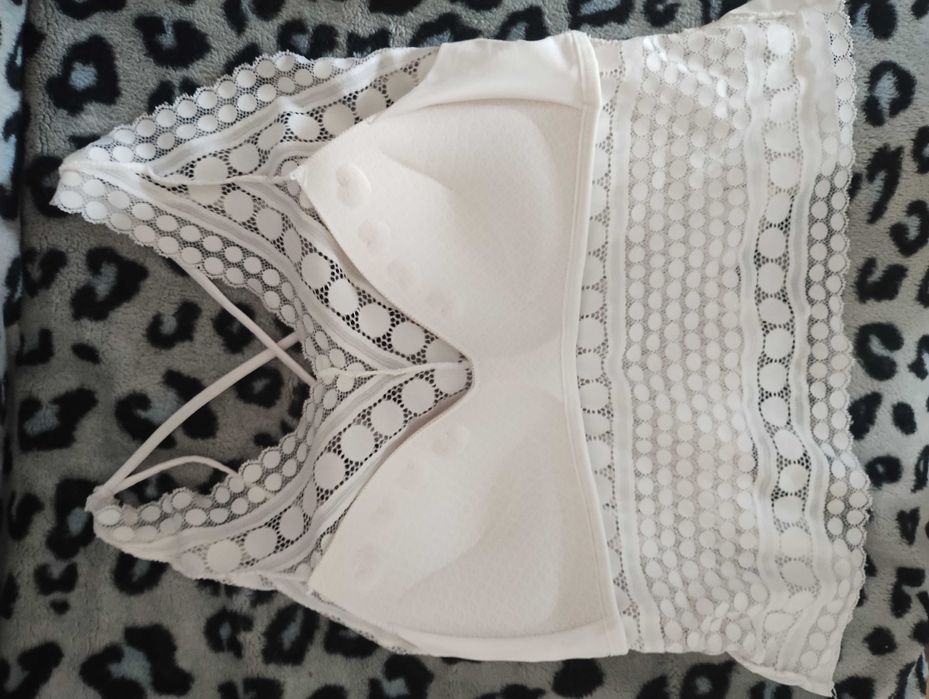 Top biały  koronka