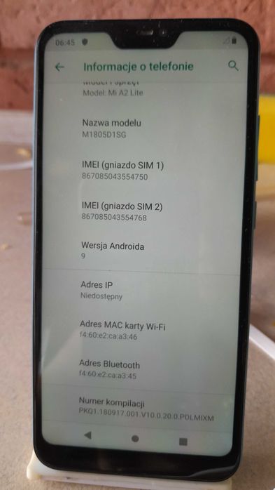 Telefon Mi A 2lite