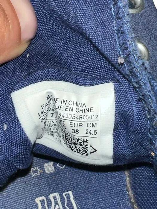 Świetne stylowe buty Converse niebieskie z zamszu stylowe rozmiar 38