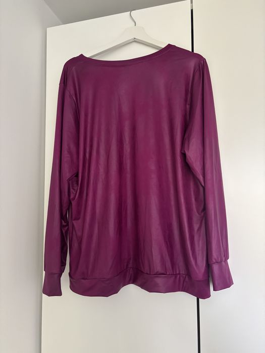 Bluza Fuksja dekolt V XXL Li Parie