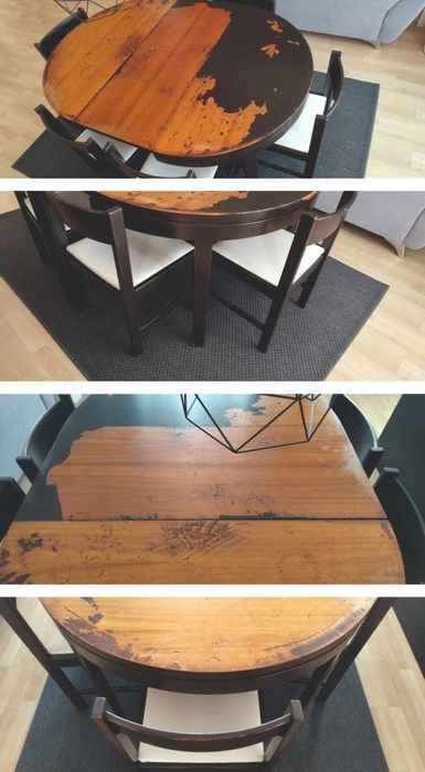 Mesa redonda + 6 cadeiras