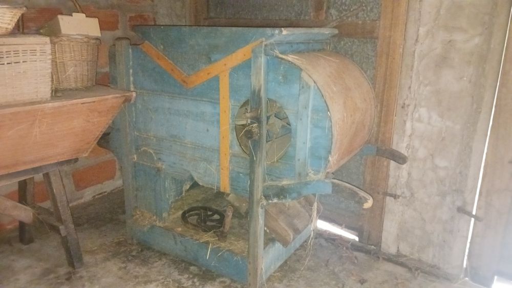 Limpadores de cereais a funcionar