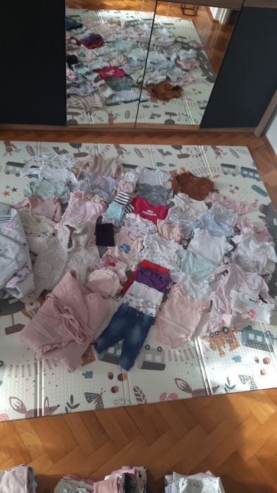 Zestaw ciuchów dziewczynka 56/62