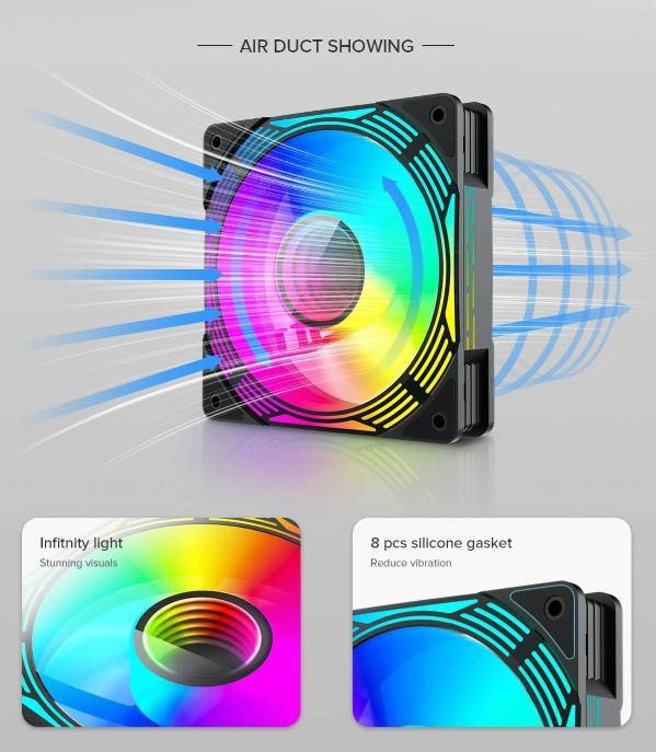 Promocja!!!GameMax CPU Liquid Cooler lceChill 240V, czarny, nowy 2025!