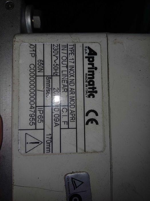 Siłownik zebatkowy Aprimatic 17 INOX ND AR MOD