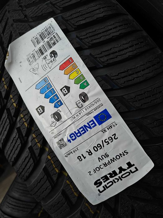 R18 265/60 114H XL Nokian Snowproof 2 SUV комплект зимових шин преміум геть НОВІ у вжитку не були