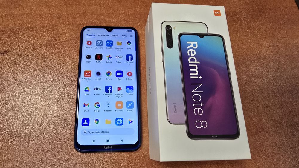 Xiaomi Redmi Note 8 Dual Sim 64GB/4GB RAM niebieski, stan bdb