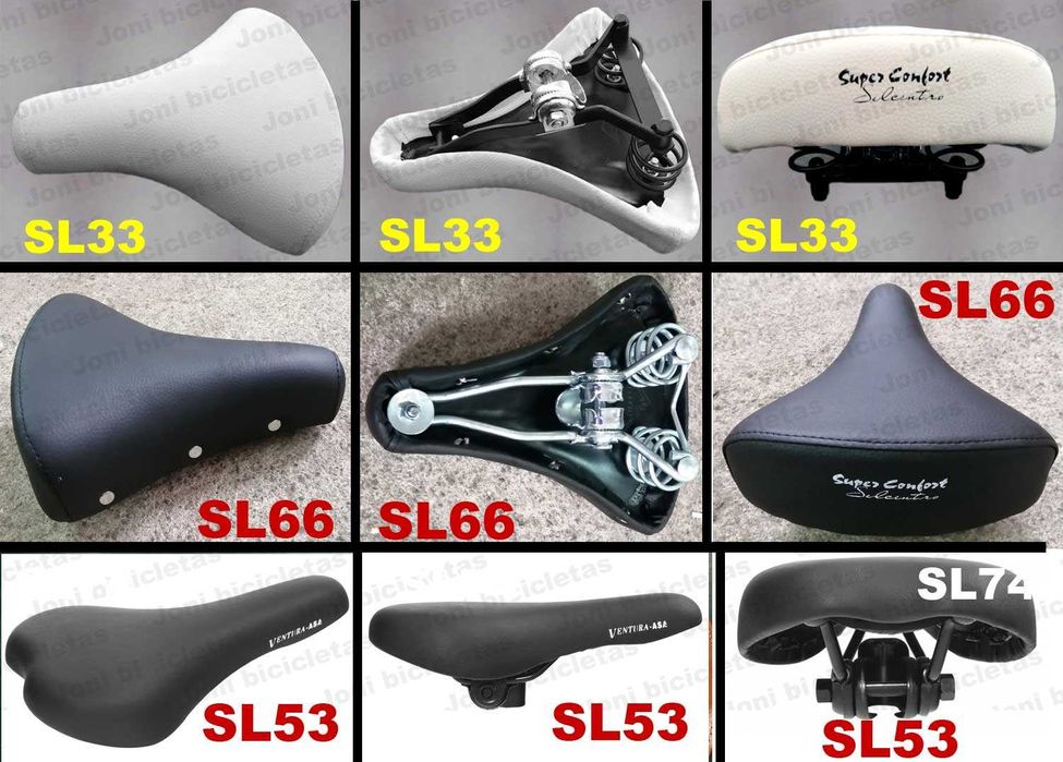 Selim / assento de bicicleta pasteleira, corrida, BMX, MTB, criança