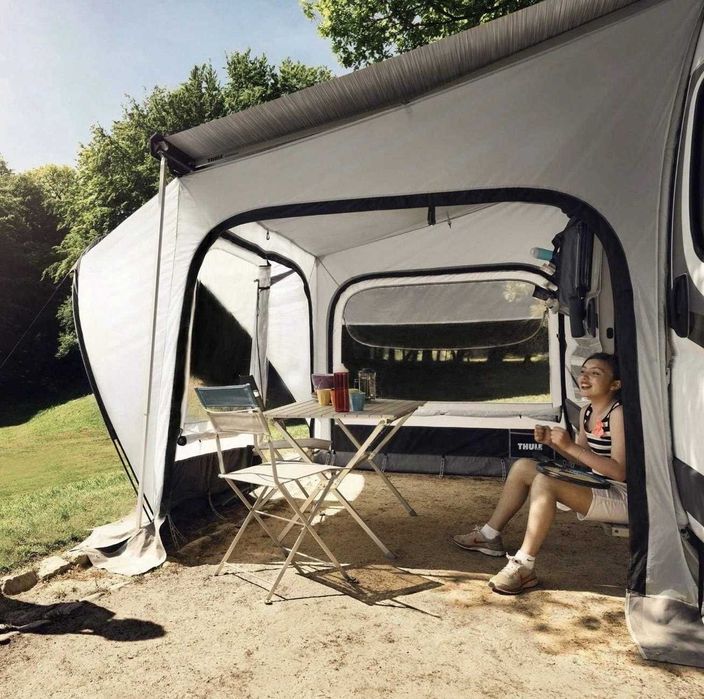 Namiot markizowy pod markize przedsionek kampera przyczepy kempingowej vana ducato sprinter mercedes Thule Quickfit 360 L wysyłka odbiór osobisty 24h