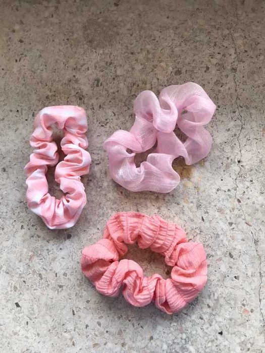 Gumki scrunchie zestaw 3