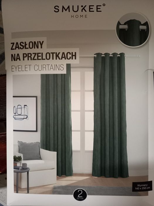 Zasłona butelkowa zieleń