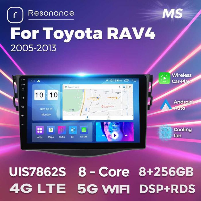 Штатна магнітола Toyota RAV4 2006 - 2012 android GPS навігація