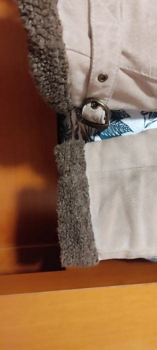 Casaco em pele forrado tamanho M