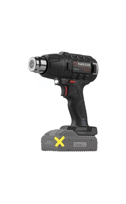 Pistola de ar quente recarregável de 20 V parkside