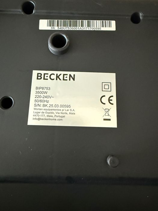 Placa Portátil de Indução BECKEN BIP8753 – Como Nova