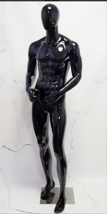 Манекен чоловічий чорний у повний зріст