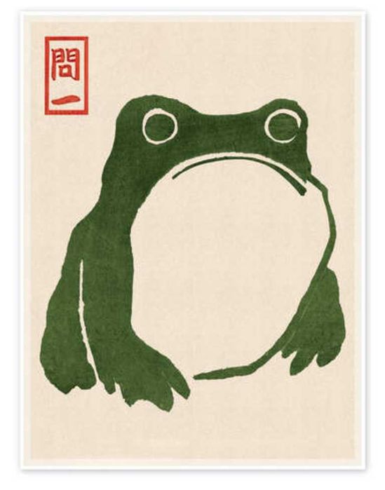 Póster Grumpy Toad I - Novo