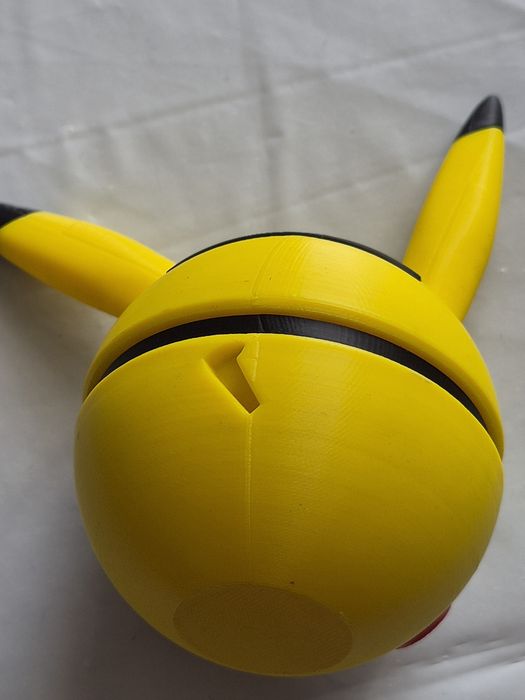 Figurka Pikachu Ball Pokemon - Druk 3D (Brak ogonka, okazja!)
