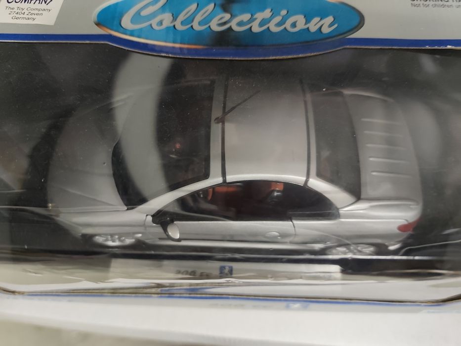 1/18 Peugeot 206 cabrio welly carro coleção miniatura