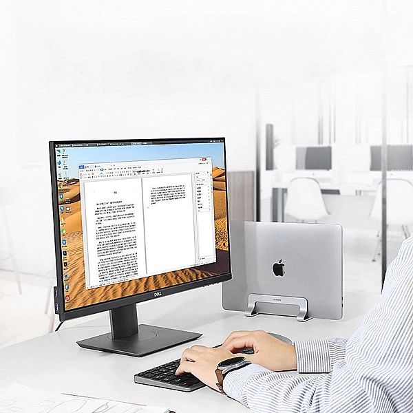Ugreen aluminiowy pionowy stojak uchwyt podstawka na MacBooka laptopa