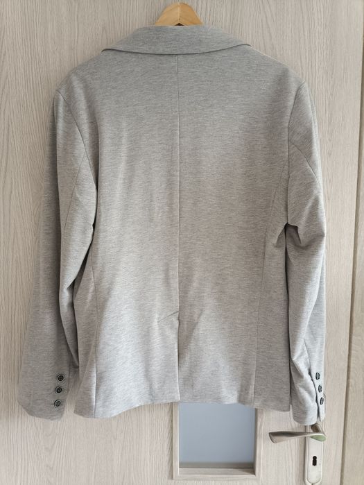 Marynarka szara miękka blazer L