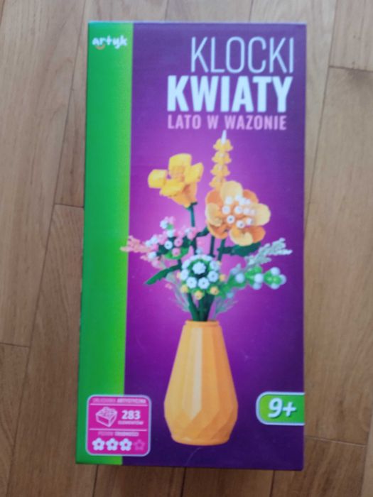 Klocki kwiaty - lato w wazonie